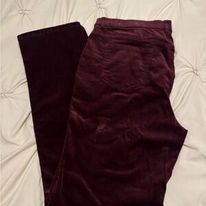 Chico's Burgundy Corduroy Pants